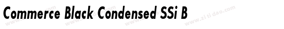 Commerce Black Condensed SSi Bold Condensed Italic字体转换